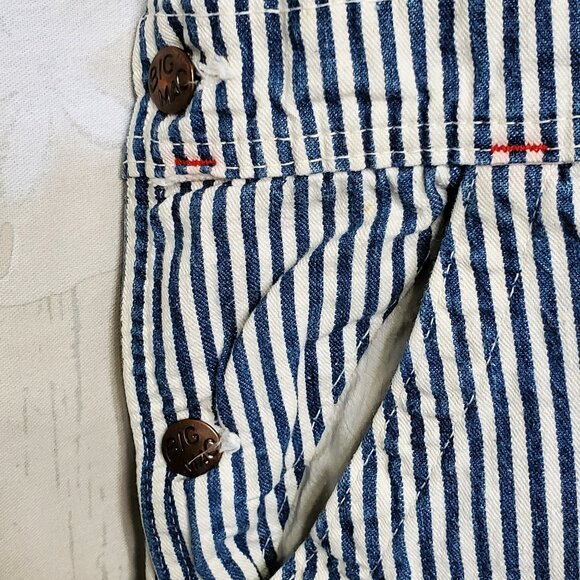 VINTAGE CARPENTERS CUTOFF BIB OVERALLS, 1960 BIG MAC BY JC PENNEY, UNION MADE - Picture 5 of 7